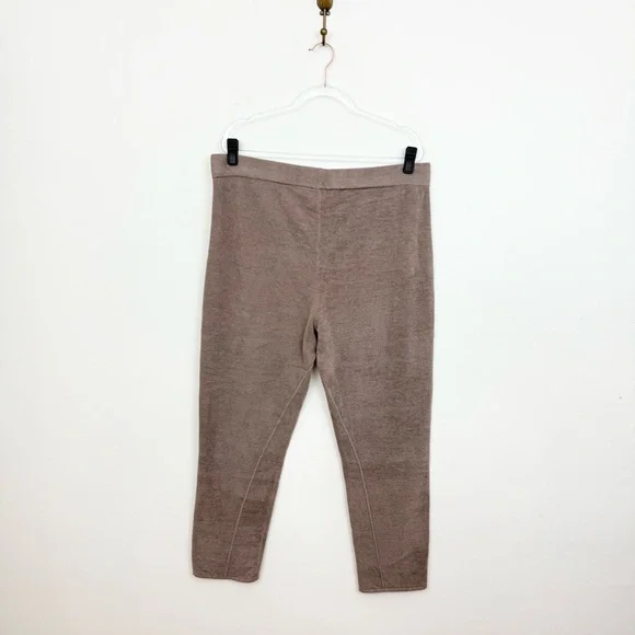Barefoot Dreams CozyChic Ultra Lite Joggers Brown 1X Lounge Pant Cozy Minimalist - Picture 3 of 5